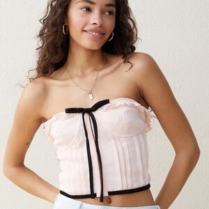 Beverly and Beck Bianca Strapless Corset Top PacSun